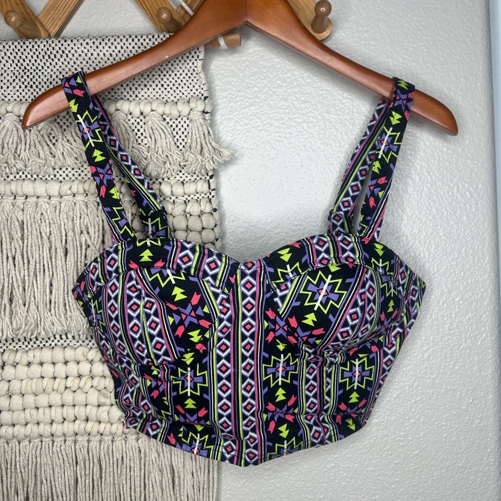 Forever 21 Multicolor Geometric Tank Top